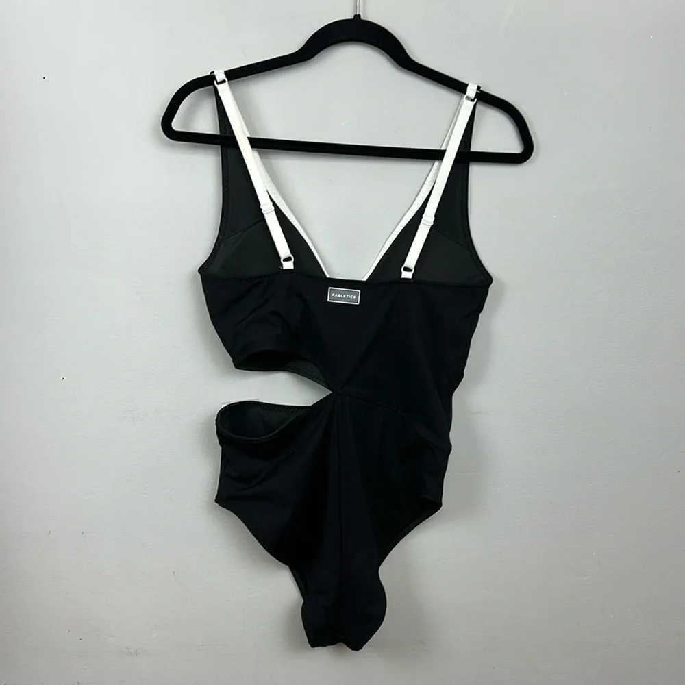 NWOT Seaside Cutout One-Piece Swimsuit Black Size M